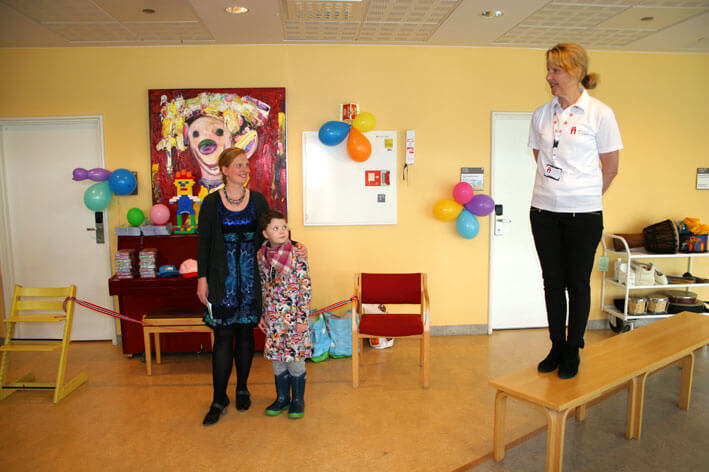 Anna Starberg fra Barnekreftforening Oslo Akershus åpner seremonien